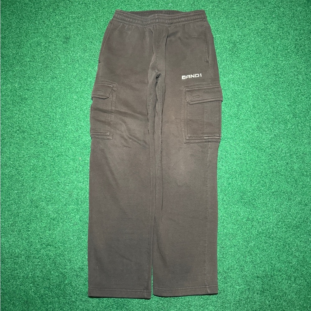Vintage Y2K And1 Cargo Brown Baggy Small 28x28 Wide Leg Sweatpants
